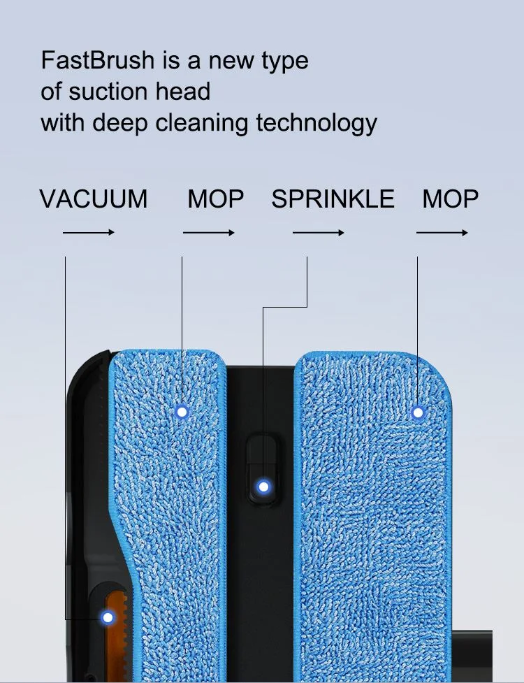 Electric Floor Brush Head Wet and Dry Mopping Head Compatible with Dyson V7/V8/V10/V11 Vacuum Cleaners
