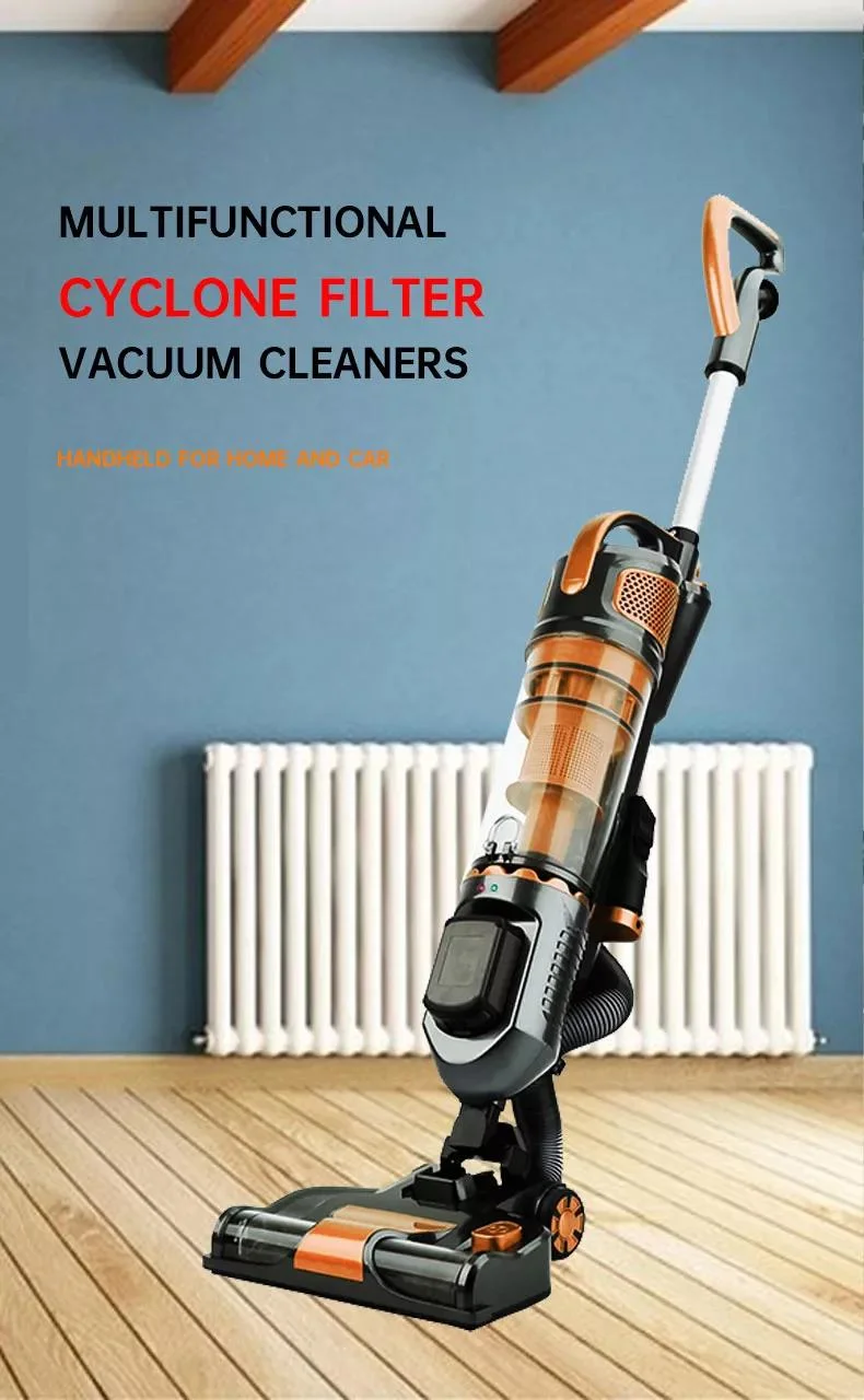 160W Bagless 2-in-1 Upright Stick and Handheld Cyclonic Vacuum Cleaner with HEPA Filter Vacuums Swallow