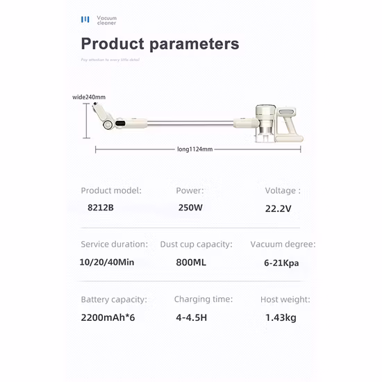 New Arrival Cordless Handheld Stick Vacuum Cleaner